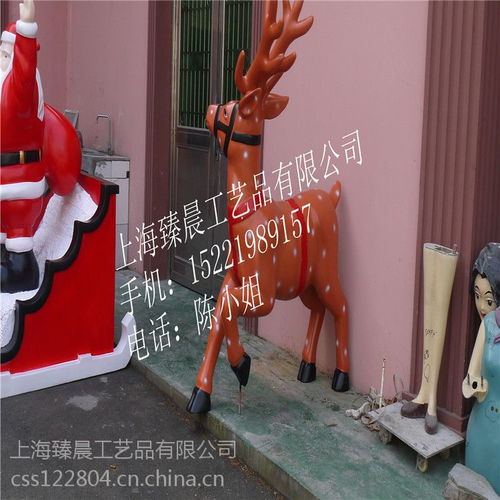 現貨玻璃鋼園林場地道具景觀雕刻美陳工藝品 圣誕老人景觀藝術